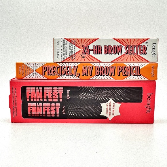 Benefit Other - x4 Benefit Cosmetics Fan Fest 2pc Mascara Set Brow Setter Precisely My Brow NIB